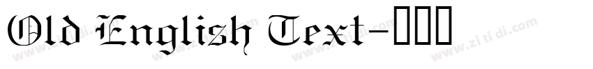 Old English Text字体转换